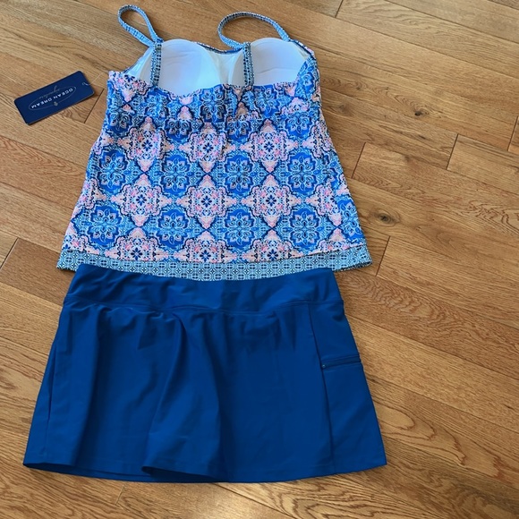 Ocean breeze two-piece bathing suit with adjustable straps size 14 - Picture 5 of 5